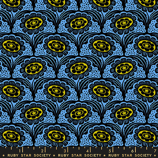 PREORDER Ruby Star Society Ink Shop Scallop Flower Lindley Blue