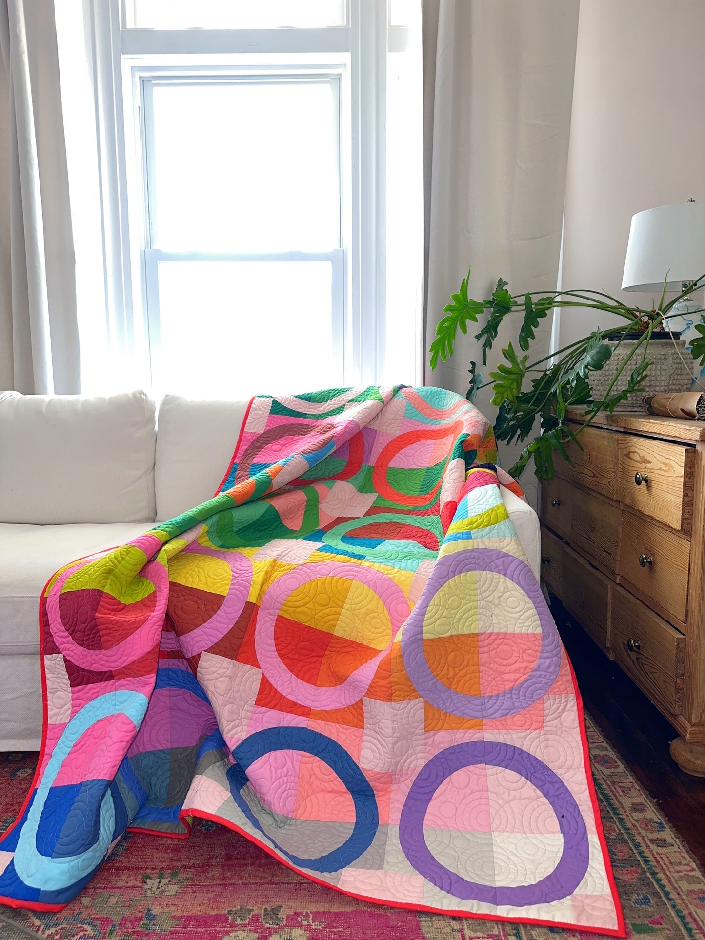Ruby + Bee Solids Ring Toss Quilt Kit