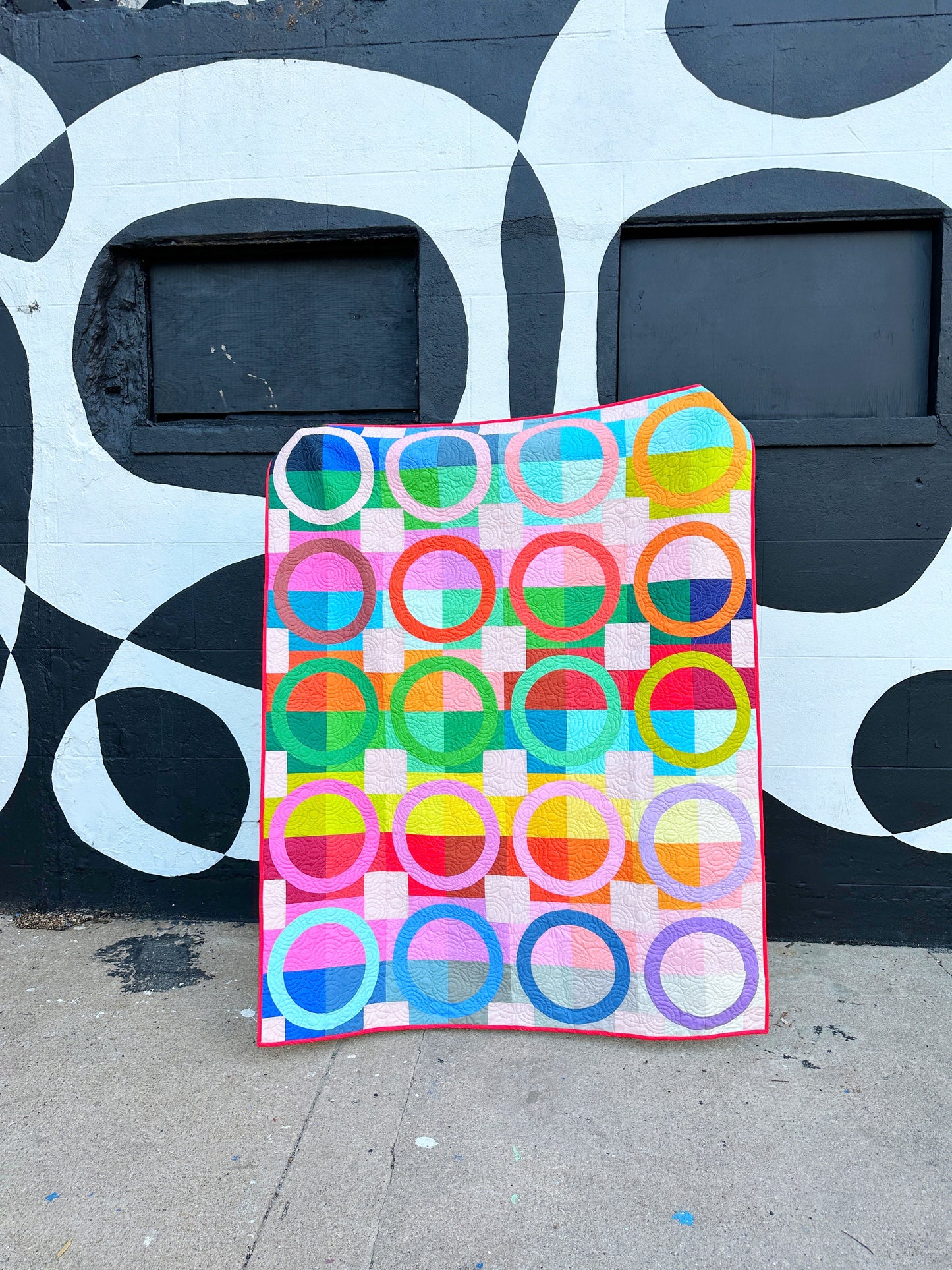 Ruby + Bee Solids Ring Toss Quilt Kit