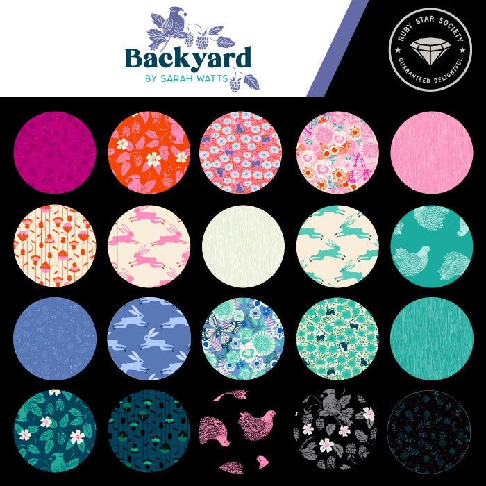 Ruby Star Society Backyard Layer Cake designed by Sarah Watts