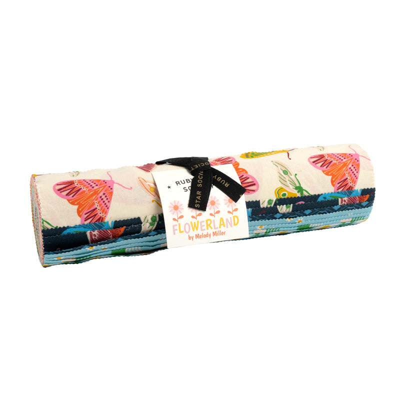 Ruby Star Society Flowerland fabric designed by Melody Miller. Flowerland layer cake 10" precut squares