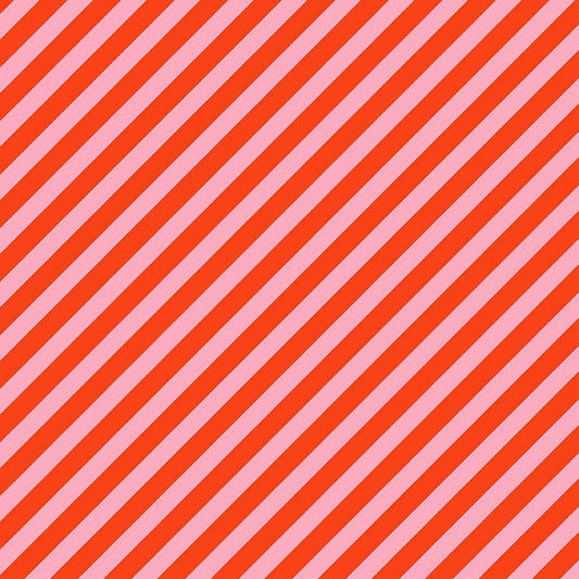 Holly Jolly Vintage Stripe in Lollipop