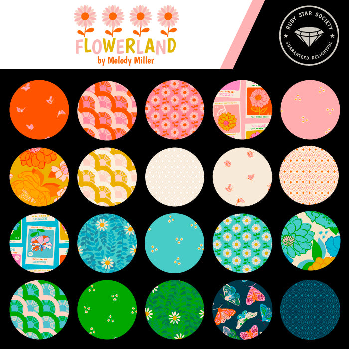 Ruby Star Society Flowerland Fat Quarter Bundle. Melody Miller Flowerland FQB