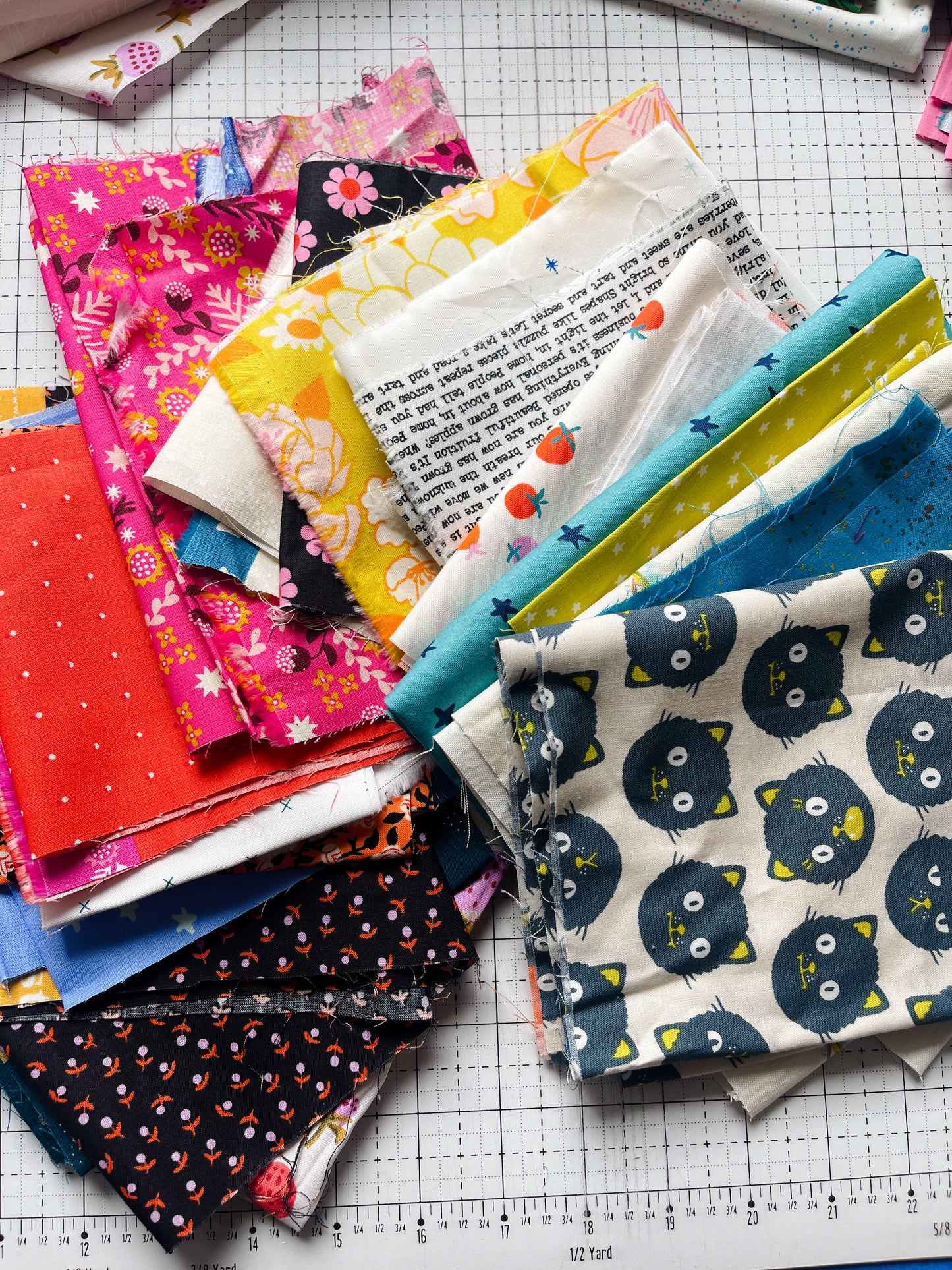 fabric scrap bag