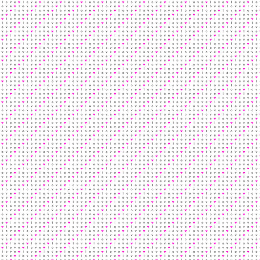 Cotton + Steel Basics Wordplay Love Sprinkled in Neon