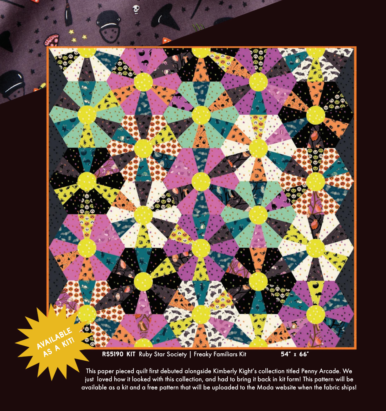 PREORDER Ruby Star Society Freaky Familiars Quilt Kit
