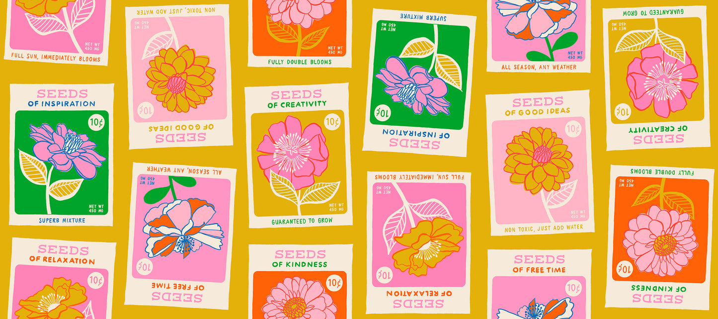 Flowerland Seeds in Goldenrod Ruby Star Society