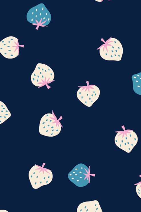 Ruby Star Society Strawberry Toss in Navy