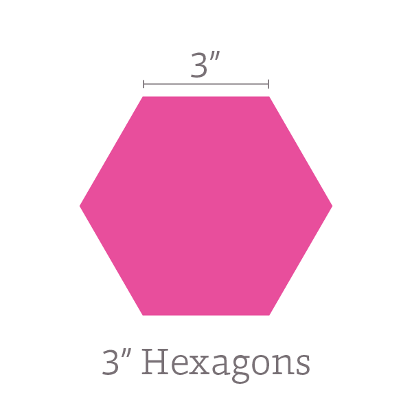 3" Hexagons