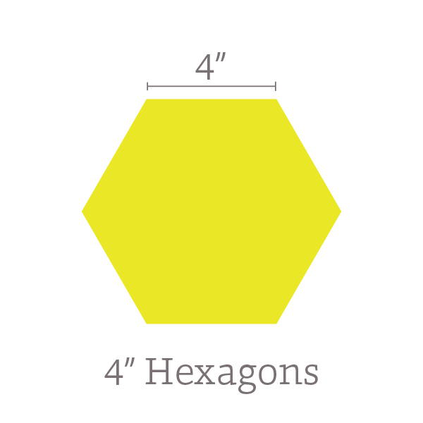 4" Hexagons