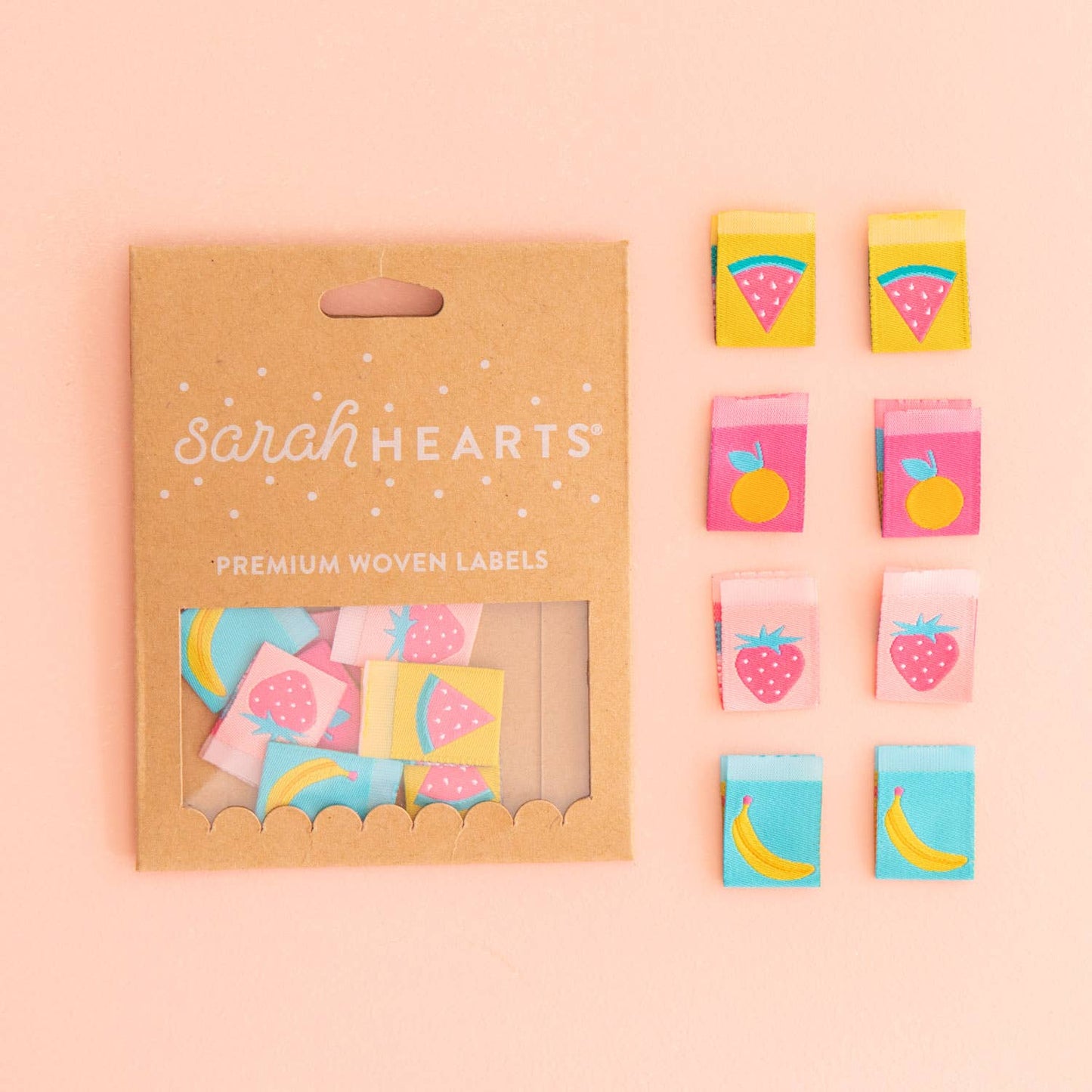 Summer Fruits - Sewing Woven Clothing Label Tags