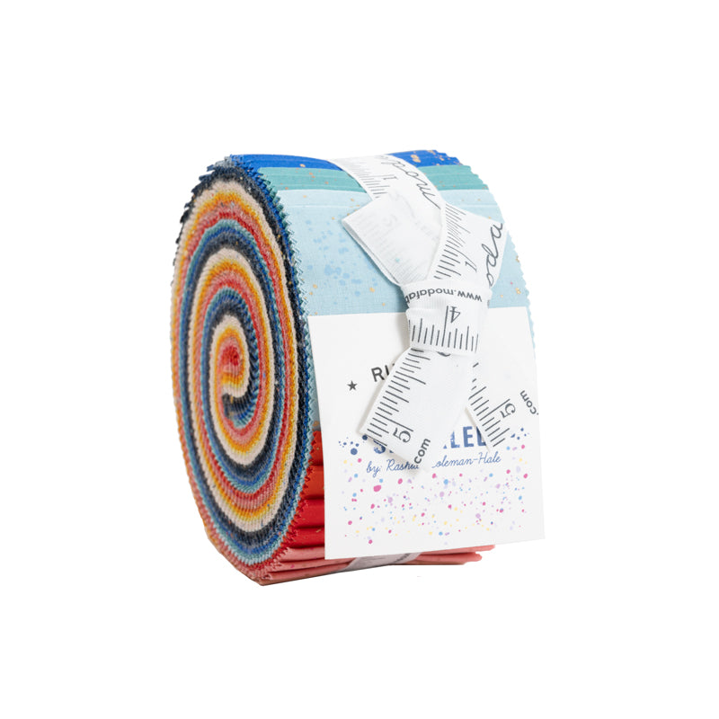 speckle fabric paint splattered jelly roll