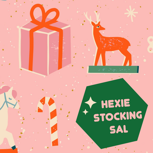 Christmas Hexie Stocking Sew Along