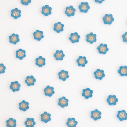 Sarah Hearts - Blue Daisy Small 5/8" Buttons