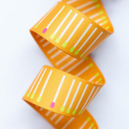 Ruby Star Society Webbing 1.5" Meet Your Match Goldenrod