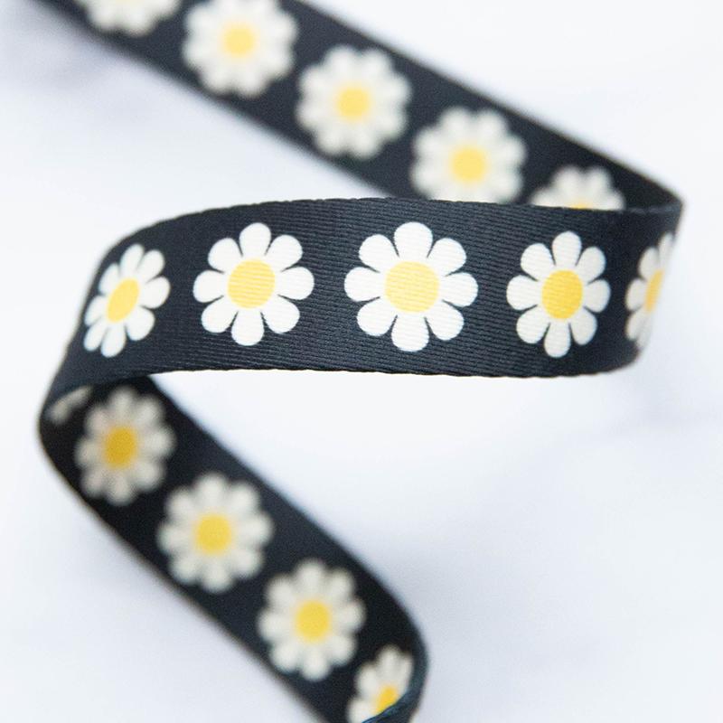 Ruby Star Society Webbing 1" Daisy in Yellow