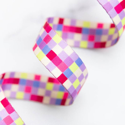 Ruby Star Society Webbing  1" Pixels