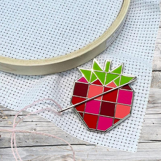 The Tipsy Needle Strawberry Needle Minder