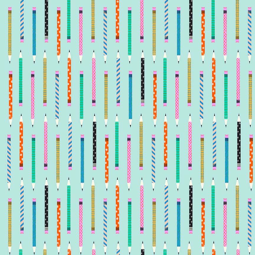 Dear Stella Hall Pass The Pencil Thief in Aqua