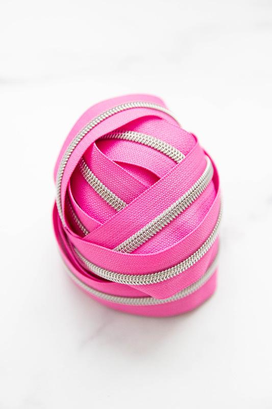 Knot & Thread Zipper Tape Cotton Candy