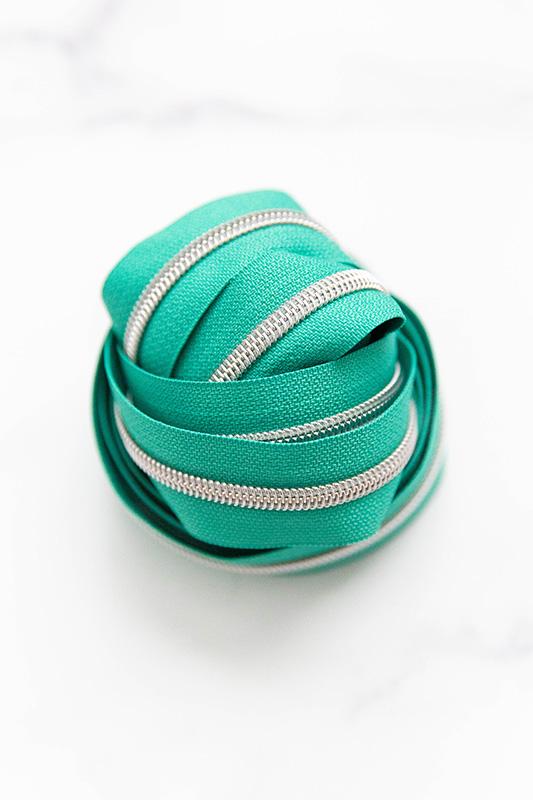 Knot & Thread Zipper Tape Sea Glass
