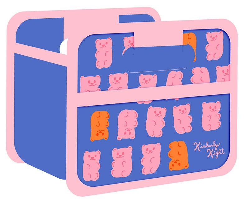 Meori Foldable Mini Box in Gummy Bear