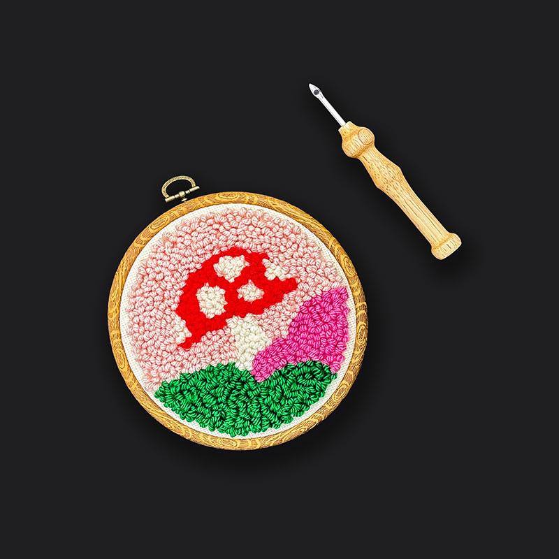 Ruby Star Society Punch Needle Kit — Mushroom