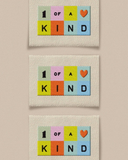 Matchy Matchy Sewing Club - One of a Kind Rainbow Large Garment Labels: Set of 6
