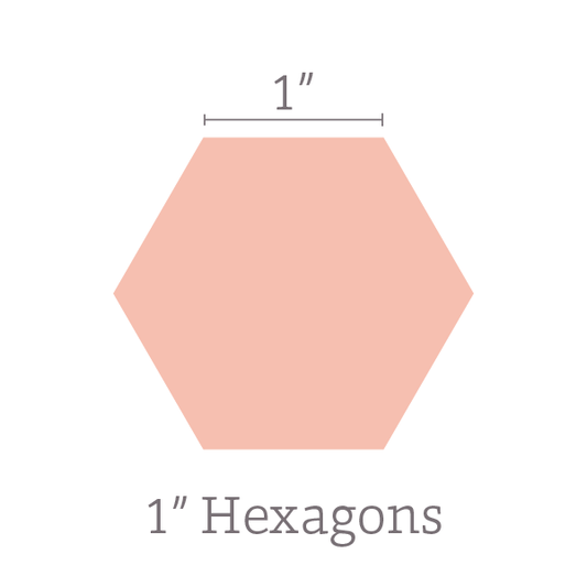 1" Hexagon Template