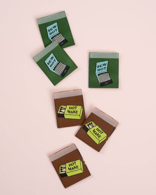 Matchy Matchy Sewing Club - Matches Square Garment Labels: Multi Set of 6