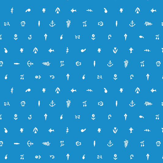 PREORDER Cloud 9 Fabrics Nice Nice Petite Produce in Blue
