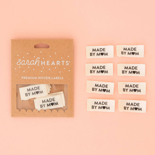 Sarah Hearts - Made by Mom Organic Cotton Sewing and Quilting Labels