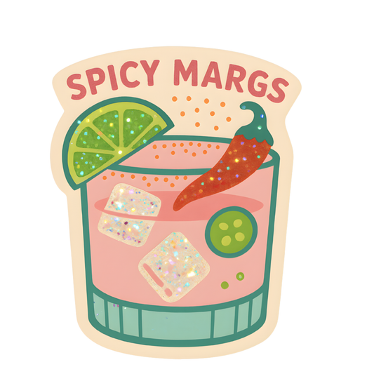 inviting affairs paperie - Spicy Margs Sticker – Cute Margarita Sticker