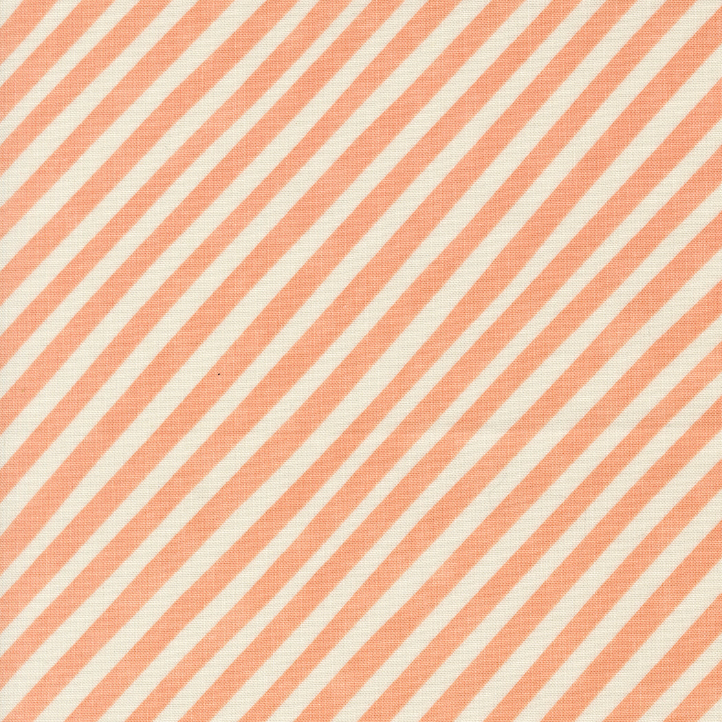 Lizzy House Love Letter Candy Cane Stripes in Peach