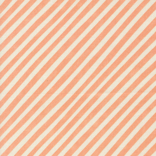 Lizzy House Love Letter Candy Cane Stripes in Peach