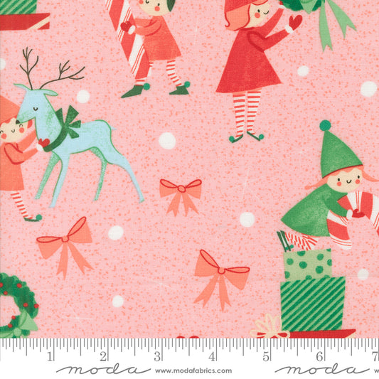 PREORDER Lizzy House Tiny Christmas Elves in Cotton Candy