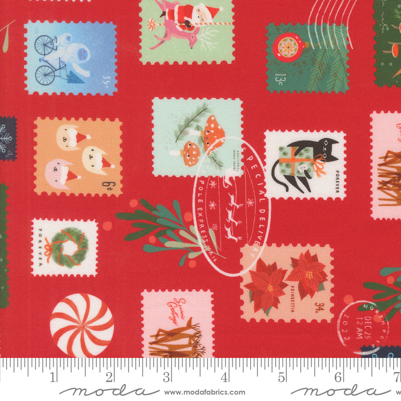 PREORDER Lizzy House Tiny Christmas Stamps in Red