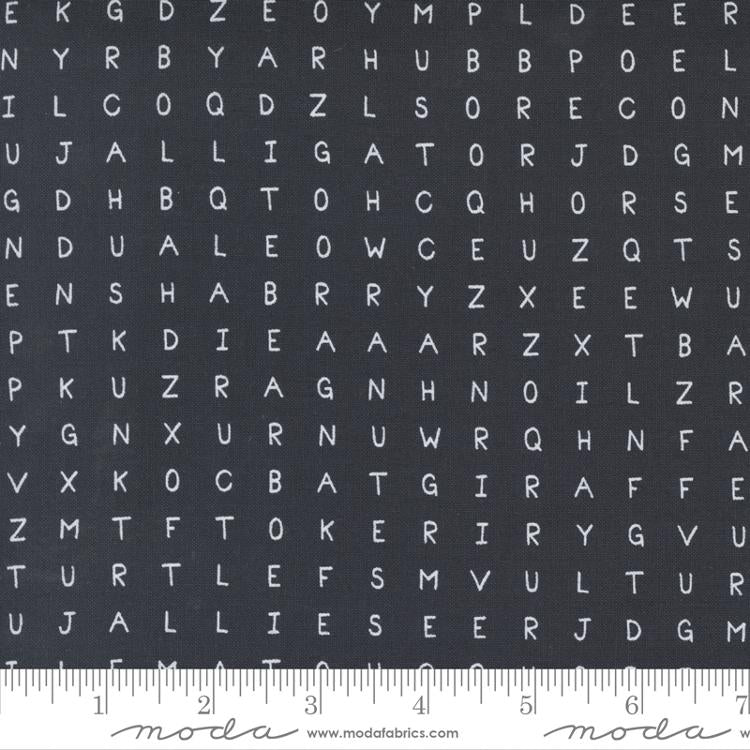 ABC XYZ Word Search in Black