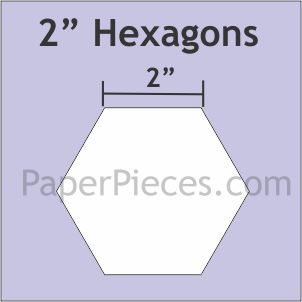 2" Hexagons EPP