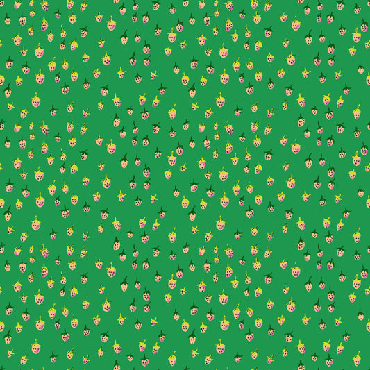 PREORDER Heather Ross Favorites Field Strawberries Jade