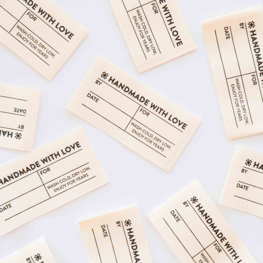 Sarah Hearts - Simple Handmade Organic Cotton Write-In Labels