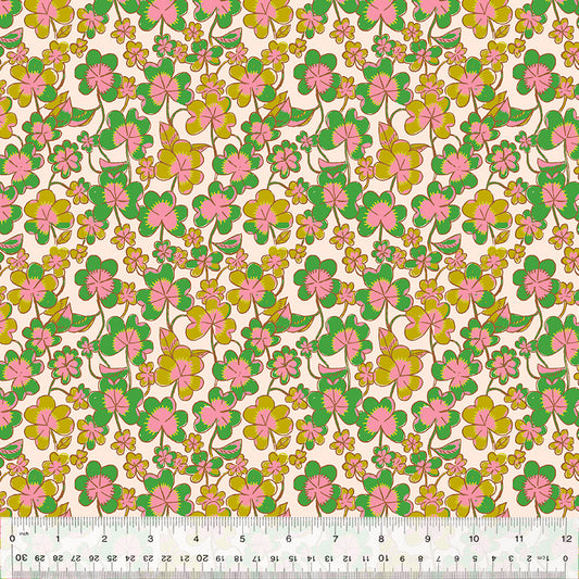 Heather Ross Forestburgh Clover in Blush