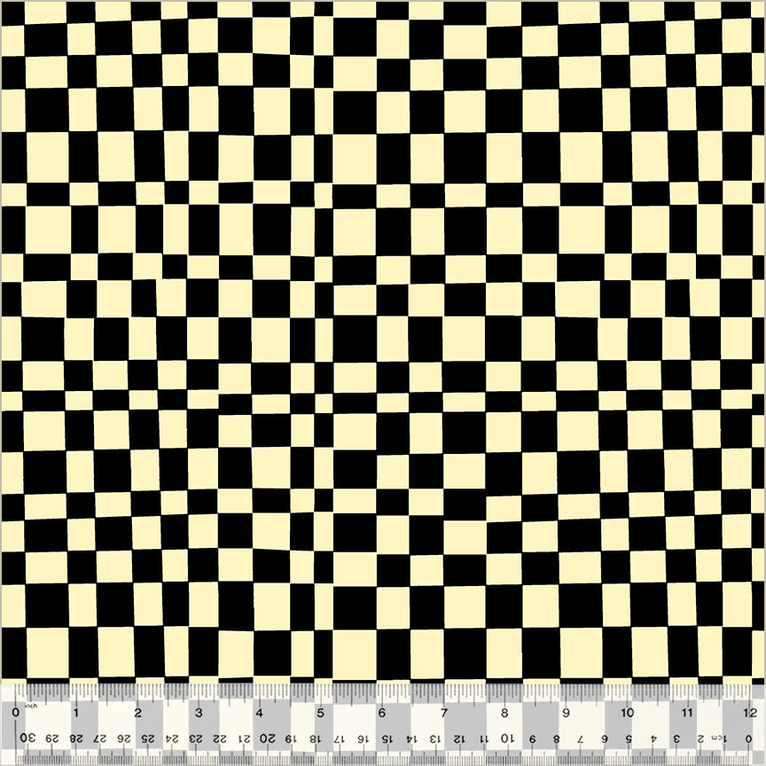 PREORDER Annabel Wrigley Kaleidoscope Checker Ink-Vanilla Custard