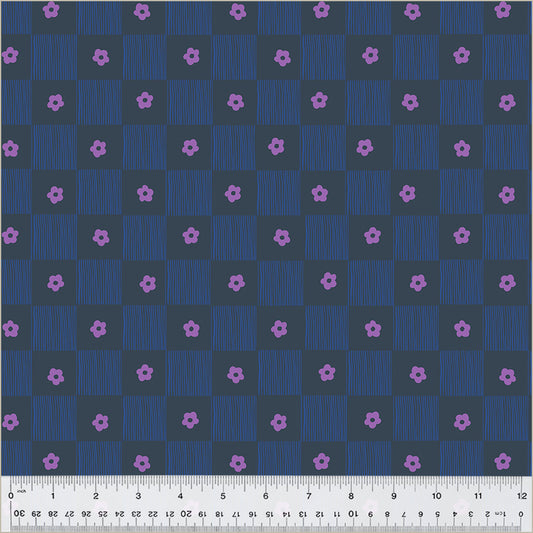 PREORDER Heather Ross Ruby + Bee Blenders Footpath in Indigo