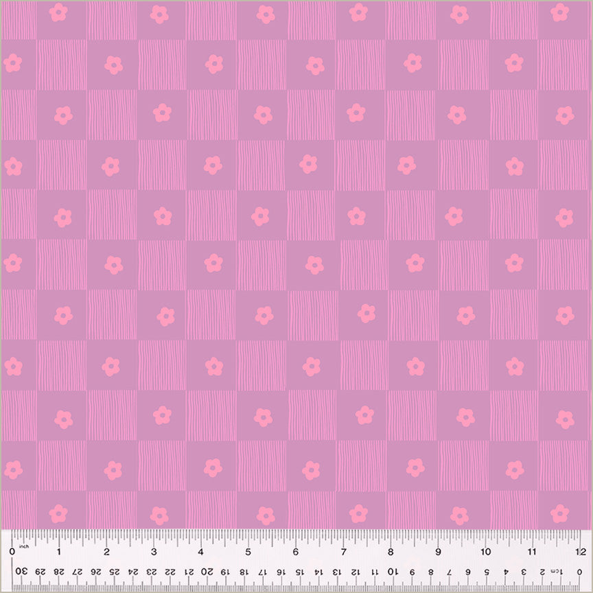 PREORDER Heather Ross Ruby + Bee Blenders Footpath in Lilac