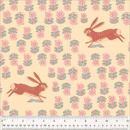 Heather Ross Meadows Rabbit 108" Wideback