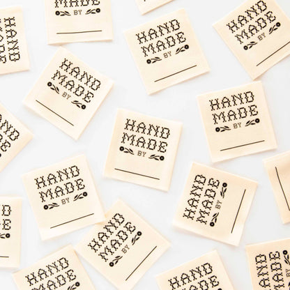 Sarah Hearts - Crafty Handmade By: Organic Cotton Write In Sewing Labels