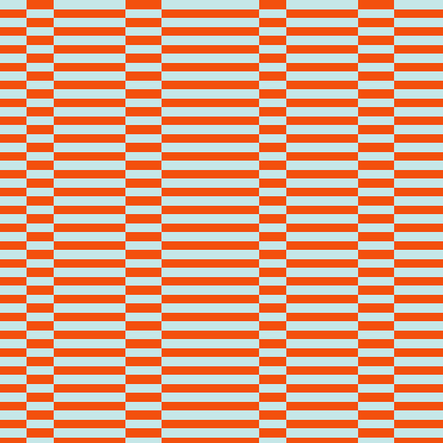 PREORDER Annabel Wrigley Ruby + Bee Blenders Broken Stripe Orange/Sky