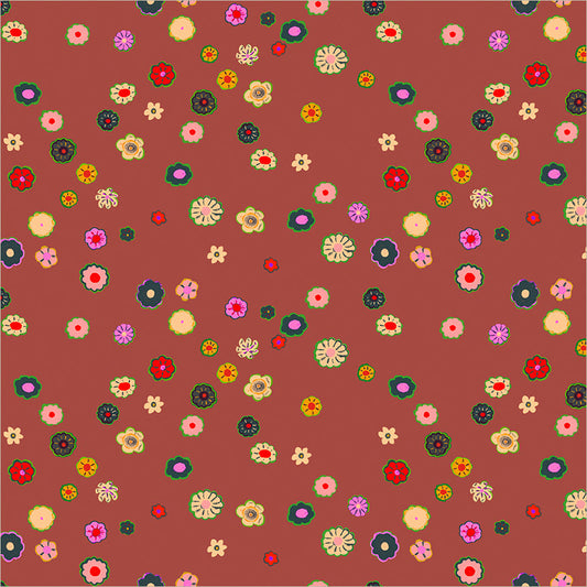 PREORDER Heather Ross Boat Race Beads in Brown