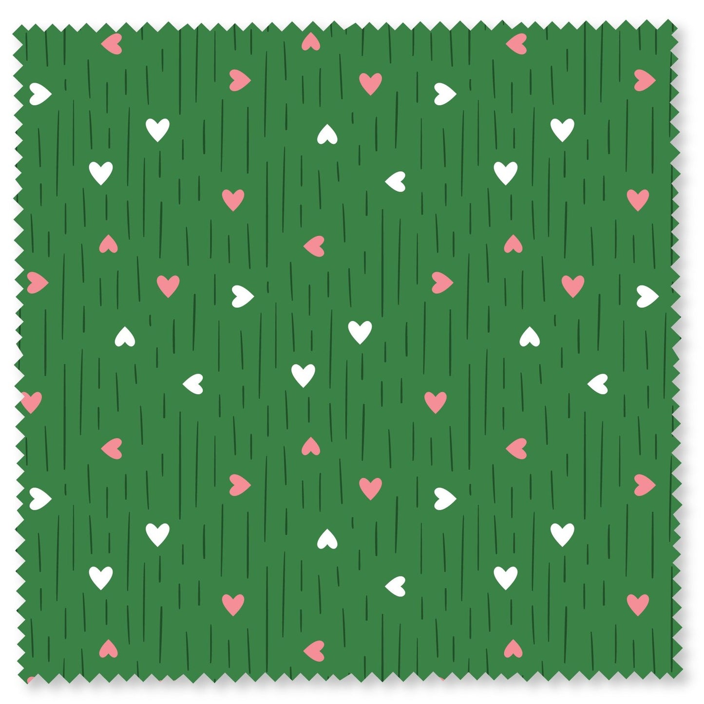 Felicity Fabrics Sisters Hearts in Green